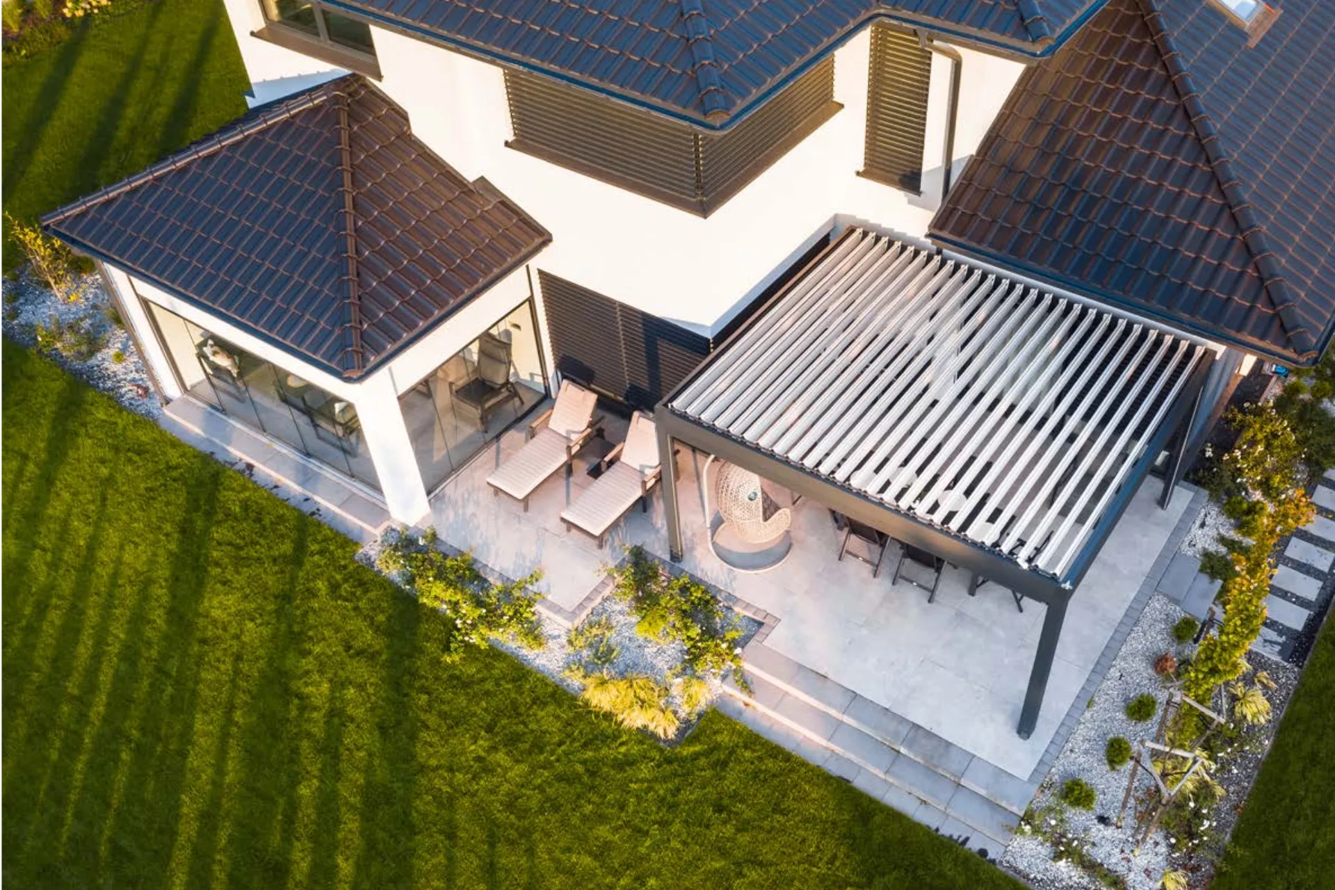 Moderni stoginė terasai